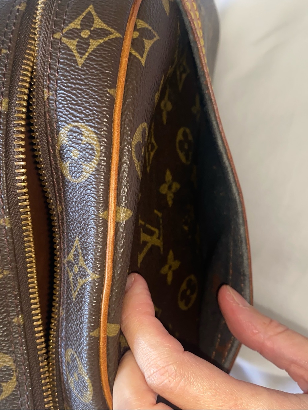 Louis Vuitton Monogram Canvas Crossbody in Brown and Tan - Picture 7 of 10